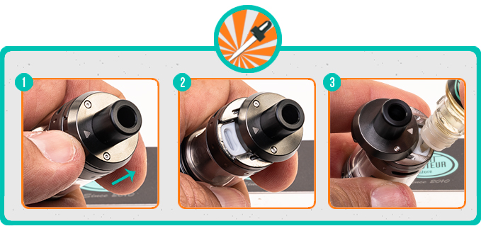 Remplissage du Clearomiseur VT26 Vaponaute